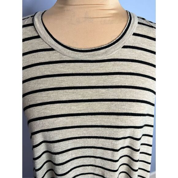 Tobi Women’s Small Black Cream Striped Sleeveless Tank Top Dress - Picture 2 of 6